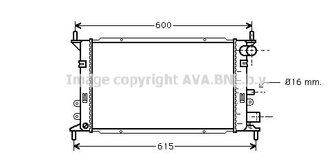 AVA QUALITY COOLING Радиатор, охлаждение двигателя FD2148